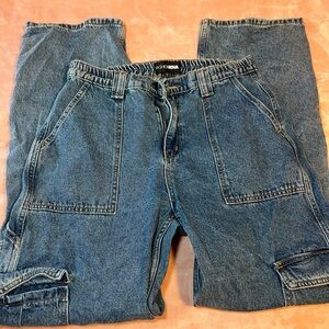 Fashion Nova Blue Straight Leg Jeans